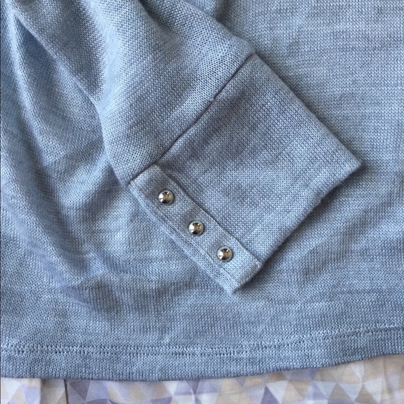 WHBM Gray Cowlneck Lightweight Sweater - Picture 4 of 4